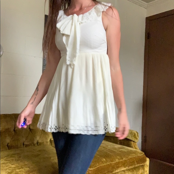 💛 VTG handmade white top - Picture 3 of 15
